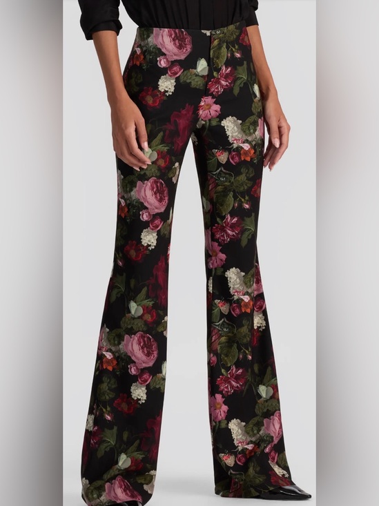 Alice + Olivia Pants - Alice + Olivia Teeny Floral Bootcut Pants